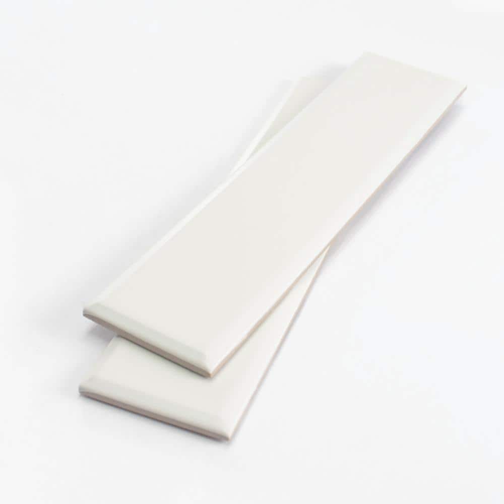 Facet 3in. x6in. White Matte Ceramic Subway Tile Sample price history on PriceWatchPro