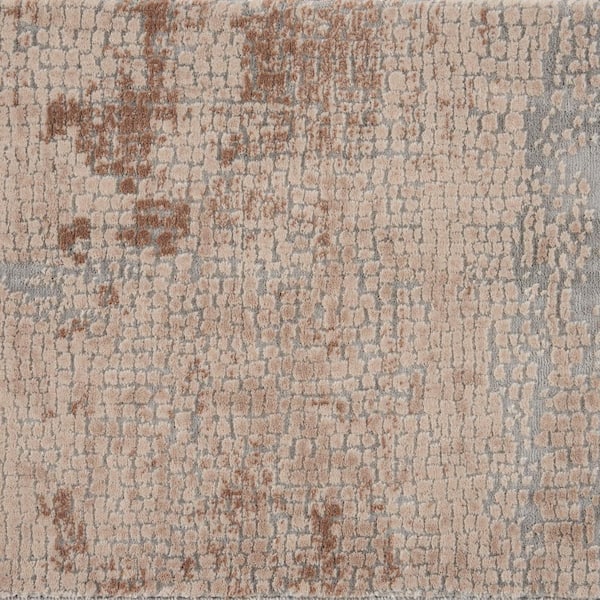 Frenzy Color Sandstone Pattern Custom Area Rug with Pad