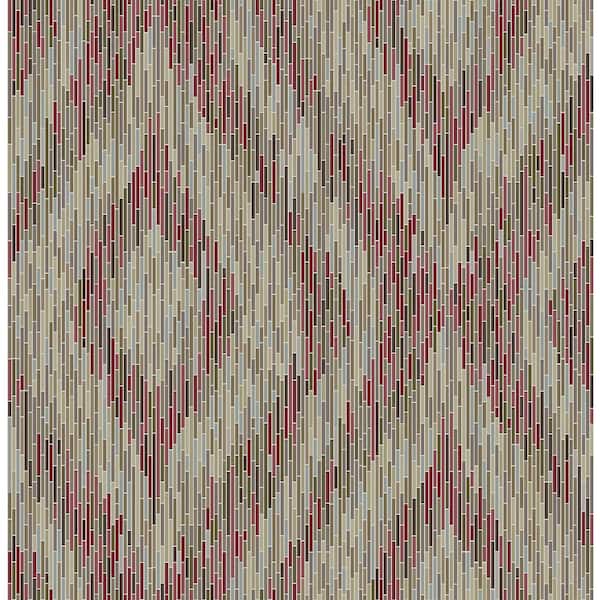 A-Street Prints Ethereal Red Ogee Paper Strippable Roll Wallpaper (Covers 56.4 sq. ft.)