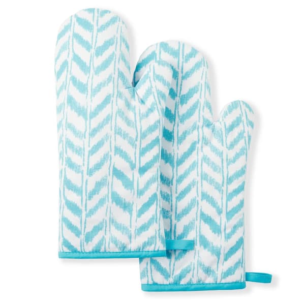 Martha Stewart Floral Vine Mini Oven Mitt Set, 2 Piece - 5.5x8