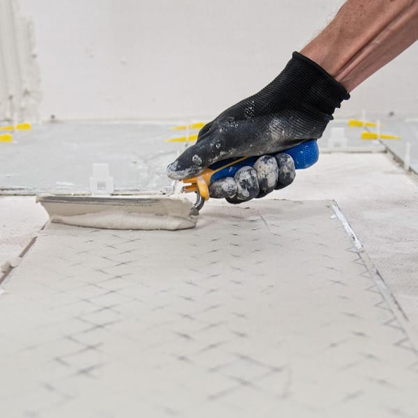 6 in. x 2 in. Comfort Grip Flat Margin Flooring Trowel with Bucket Hook