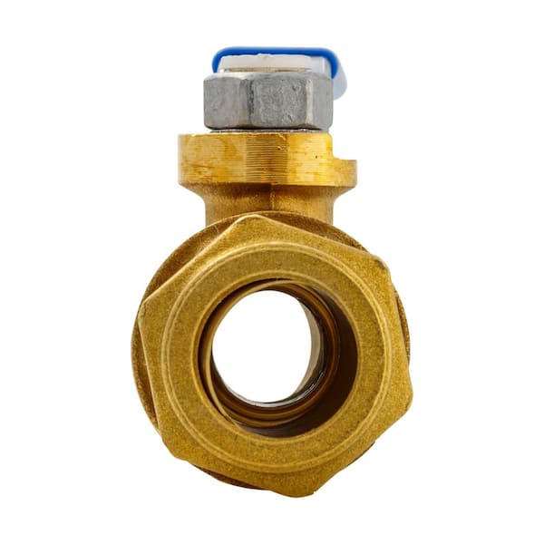 Everbilt 1/2 in. x 1/2 in. Brass Compression Full Port Ball Valve 107-023EB  - The Home Depot