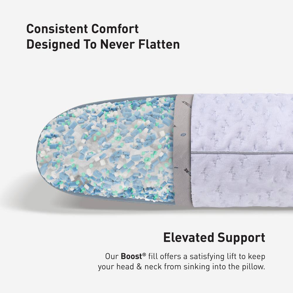 White Medium Hybrid Hypoallergenic Performance Pillow