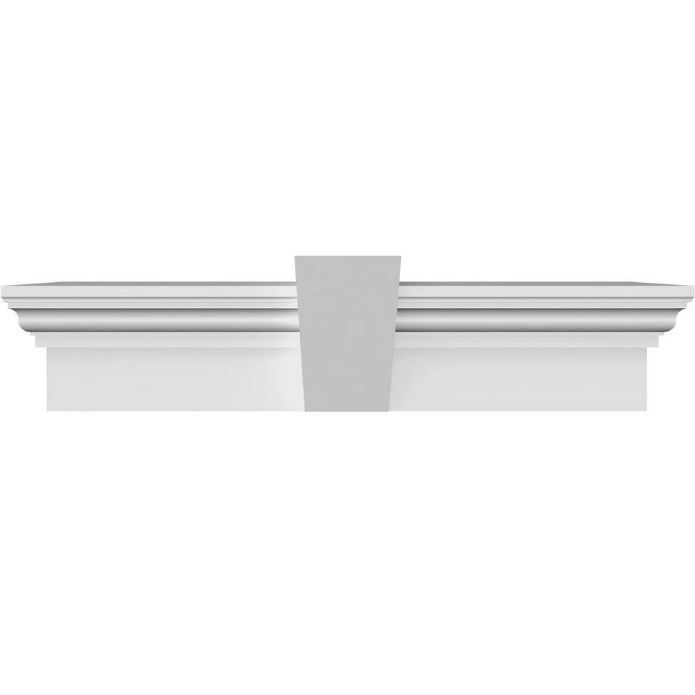1 in. x 105 in. x 9 in. Polyurethane Crosshead Moulding with Flat Keystone price history on PriceWatchPro