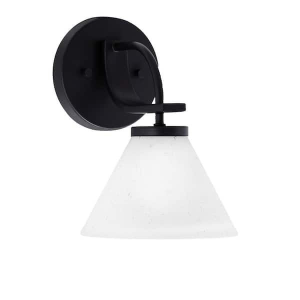 Unbranded Olympia 1-Light Matte Black Wall Sconce