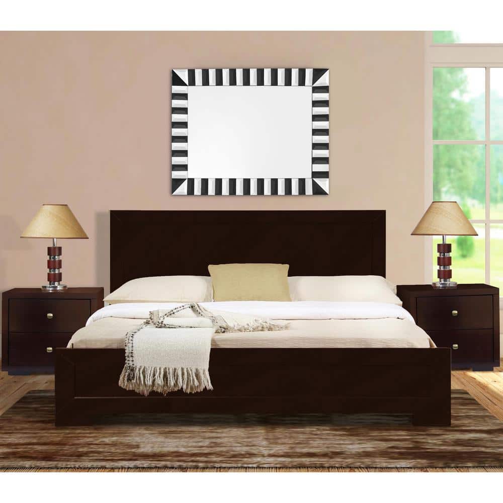 Camden Isle Trent 2-Piece Espresso Wood Queen Bedroom Set with 1 ...