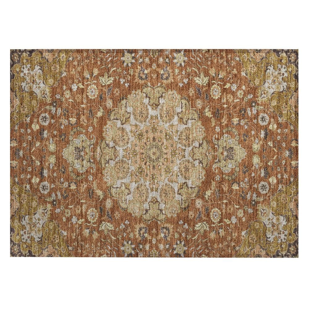 Chantille Machine Washable Indoor/Outdoor Abstract ACN2611 Paprika 2 ft. x 3 ft. Accent Rug price history on PriceWatchPro