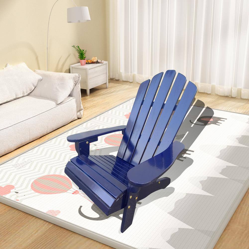 Classic Blue Wood Children Adirondack Chair (1-Pack) price history on PriceWatchPro