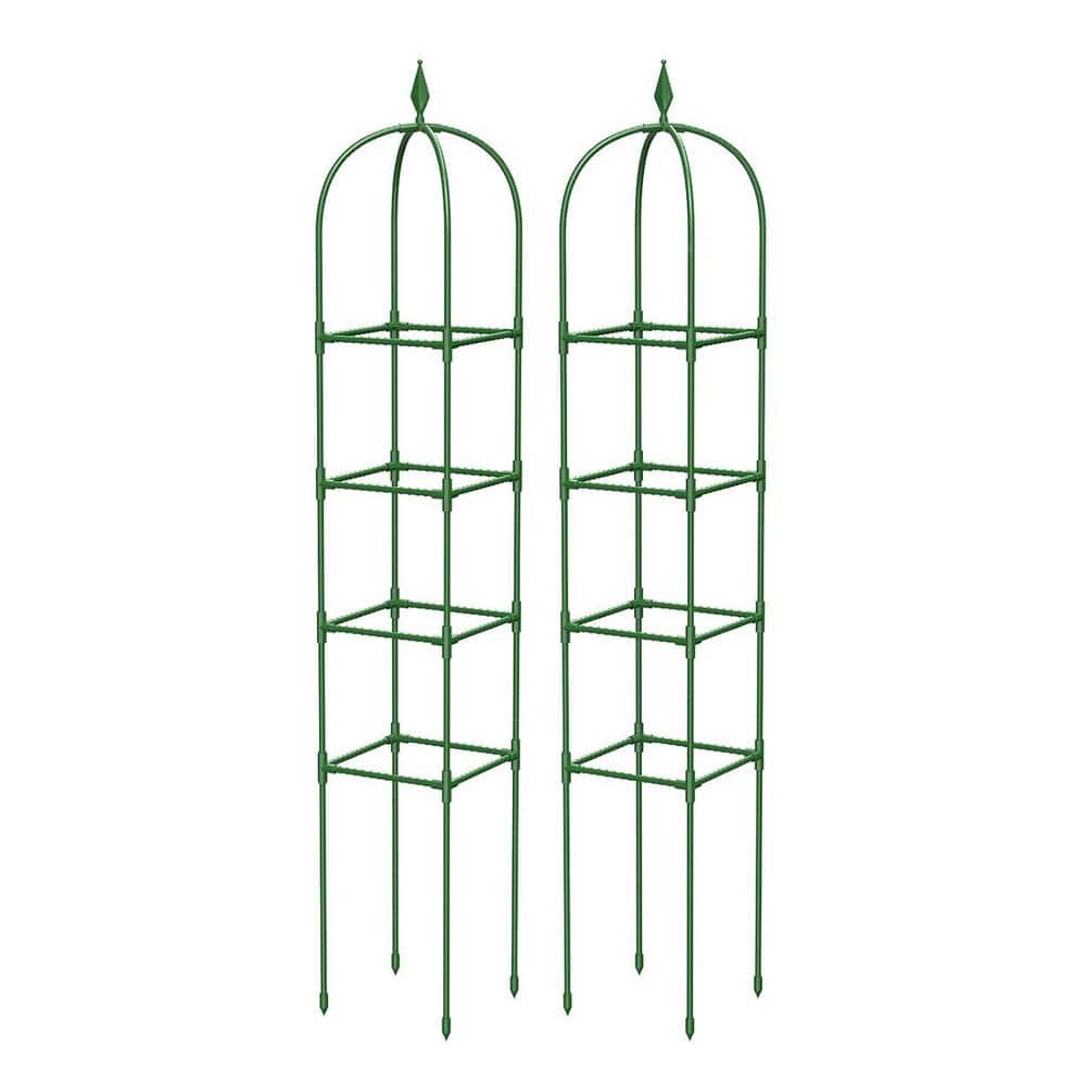 6 ft. Rustproof Steel Garden Trellis for Climbing Plants Outdoor Indoor Heavy-Duty Adjustable Support Cage 2 Pack price history on PriceWatchPro