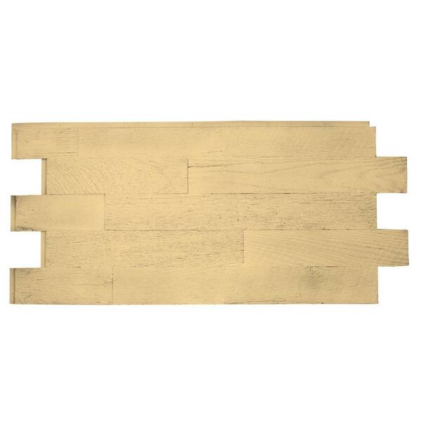 Unbranded Faux Barnwood Panel 1-1/4 in. x 52-1/4 in. x 23 in. Unfinished Polyurethane Interlocking Panel