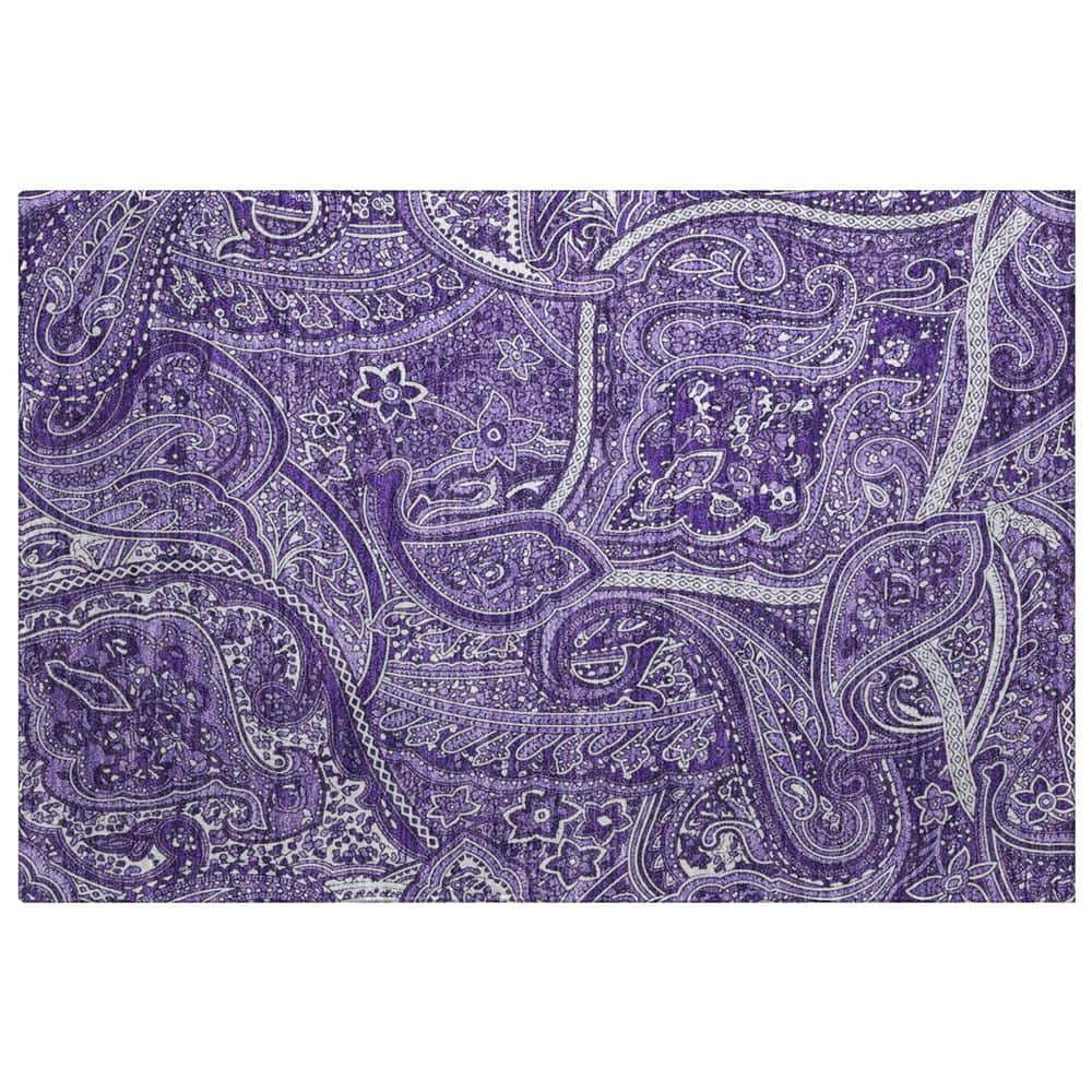 Dream Shag Premium Machine Washable Abstract ADS623 Purple 2 ft. x 3 ft. Accent Rug price history on PriceWatchPro