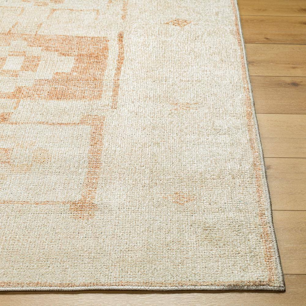 Ivory and Nude Southwest Print Synthetic Runner Rug