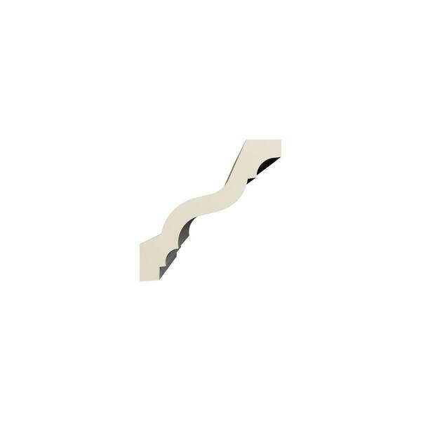 Ekena Millwork Harlington 3.125 in. D x 4.5 in. W x 96 in. L Polyurethane Crown Moulding