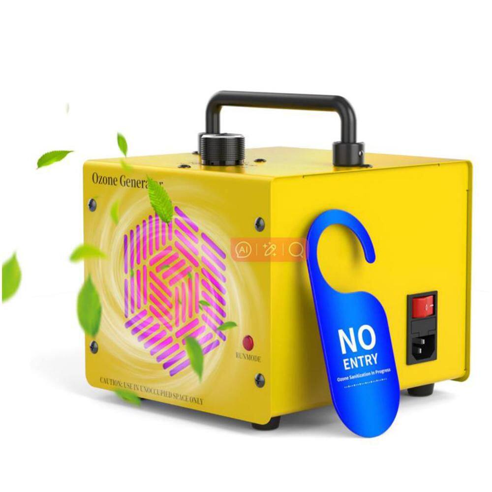 10000 sq. ft. HEPA-True Ozone Generator in Yellow with Fan Included and Timer
