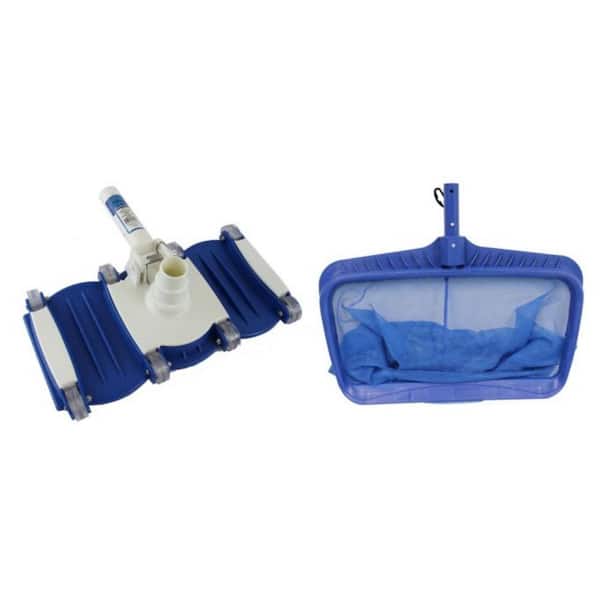 Poolmaster Hydrotools Deep Bag Leaf Rake Swimming Pool Net + 8150 Weighted Vacuum Head