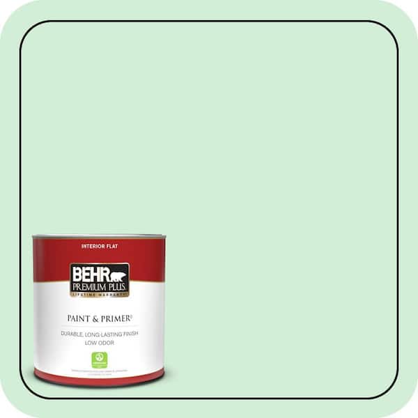 BEHR PREMIUM PLUS 1 qt. #P400-2 End of the Rainbow Flat Low Odor Interior Paint & Primer