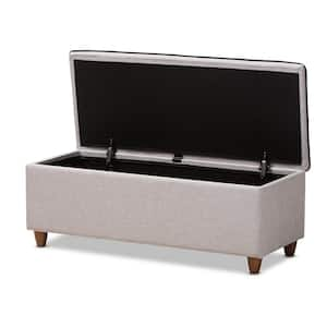 Marlisa Gray Storage Ottoman