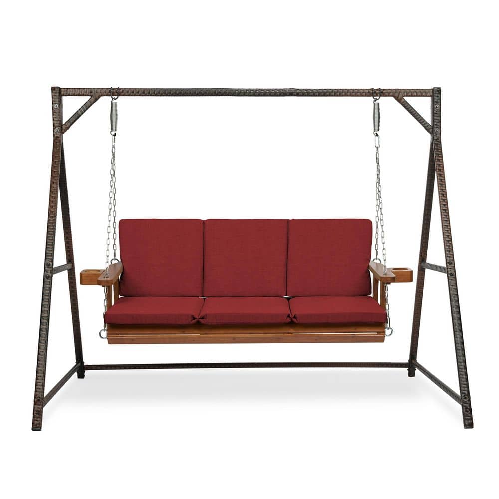 Indoor / Outdoor Swing Cushion Set, Cushion Set for swing or bench Ruby Red Leala price history on PriceWatchPro
