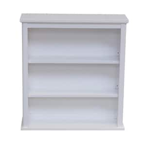 Dorset 27 in. W x 9 in. D x 29 in. H Bathroom Storage Wall Cabinet in White with 2 Open Shelves