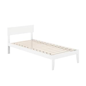 Boston Twin Extra Long Bed in White