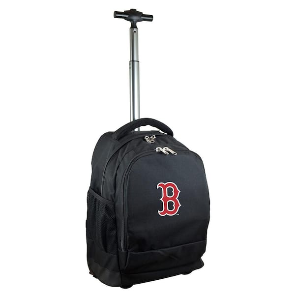 Mojo Black Boston Red Sox Premium Wheeled Backpack