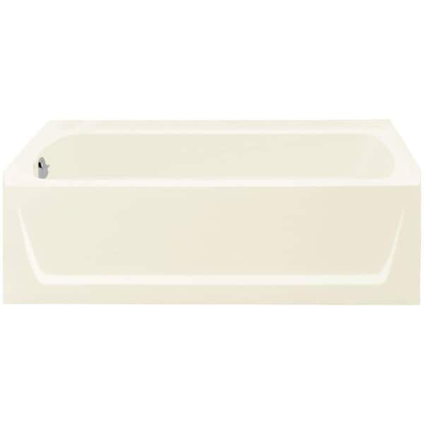 Sterling Ensemble 5 ft. Left Drain Soaking Tub in Biscuit