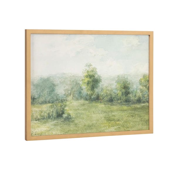 Kate and Laurel Gallery George Inness Landscape by Gold Framed Art Print 16 in. x 12 in.