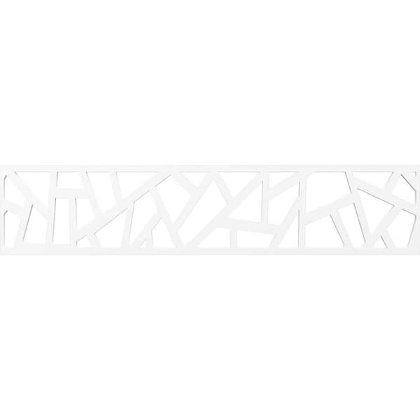 Ekena Millwork Harrisburg Fretwork 0.375 in. D x 46.75 in. W x 10 in. L PVC Panel Moulding