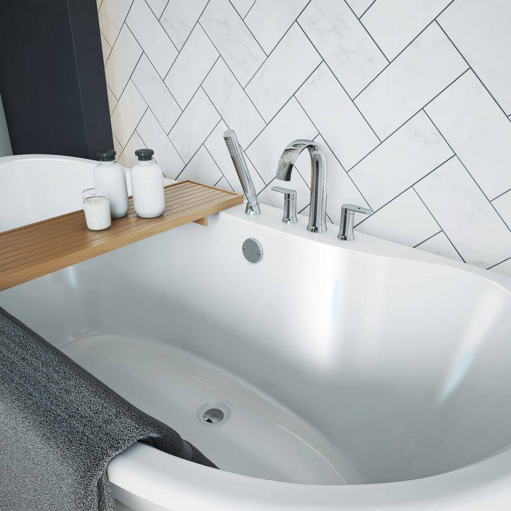 Montego 60" White Acrylic Freestanding Bathtub