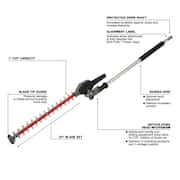 M18 FUEL 18V Lithium-Ion QUIK-LOK String Trimmer/Blower Combo Kit W/Edger, Hedge, Pole Saw & 3 ft. Extension(5-Tool)