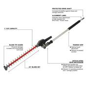 M18 FUEL 18V Lith-Ion Brushless Cordless Electric String Trimmer/Blower Combo Kit w/Pole Saw Hedge Trimmer (4-Tool)