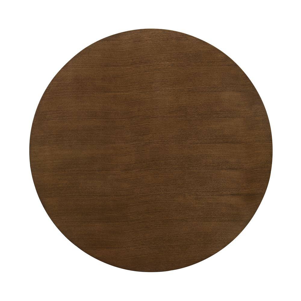 Maggie 48'' Walnut Round Rubberwood Dining Table