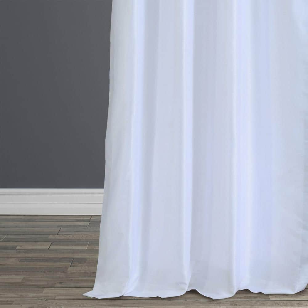 Ice Faux Silk Room-Darkening 108" Window Curtain Panel