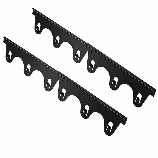 2 Pack Black Stainless Steel Stove Gap Covers, Retractable Stove Gap Filler Range Trim Kit Between Stove Top and Counter