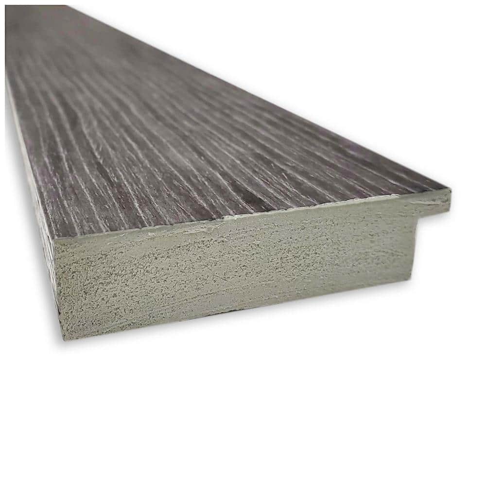 Pinstripe Plank Grey 21.5" x 25.5" Beveled Bathroom Vanity Mirror