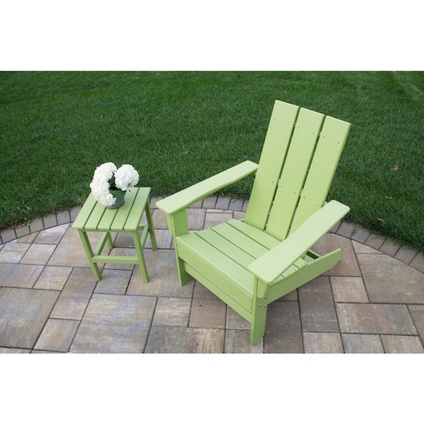 DUROGREEN Icon Lime Square Plastic Outdoor Side Table SST1515LI