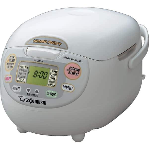 Zojirushi Neuro Fuzzy 10-Cup Premium White Rice Cooker with Built-In Timer