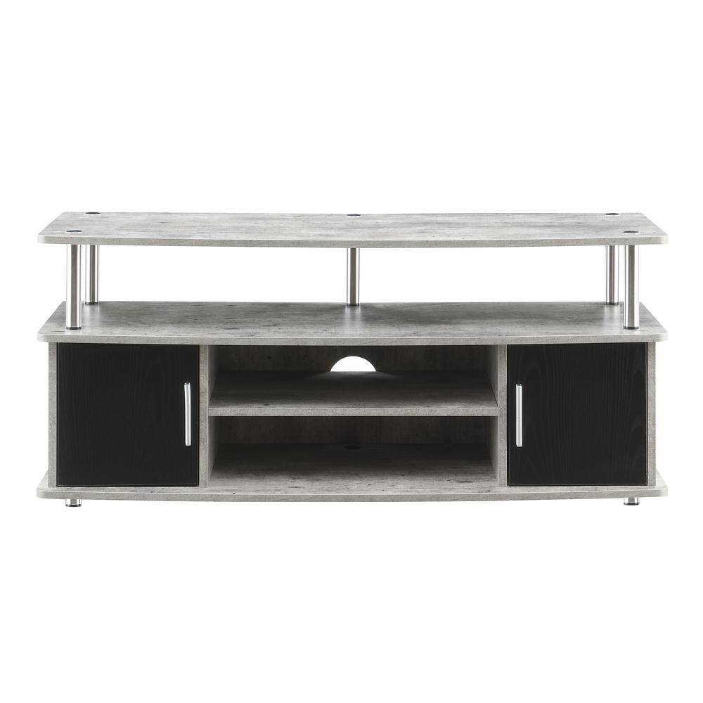 Sleek Gray 48" Monterey TV Stand with Cabinet Storage