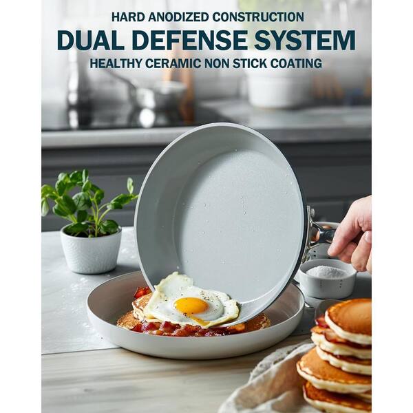 Cook N Home 10-Piece Hard Anodized Aluminum Nonstick Healthy