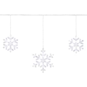 150 Count Cool White Twinkling LED Snowflakes Lights