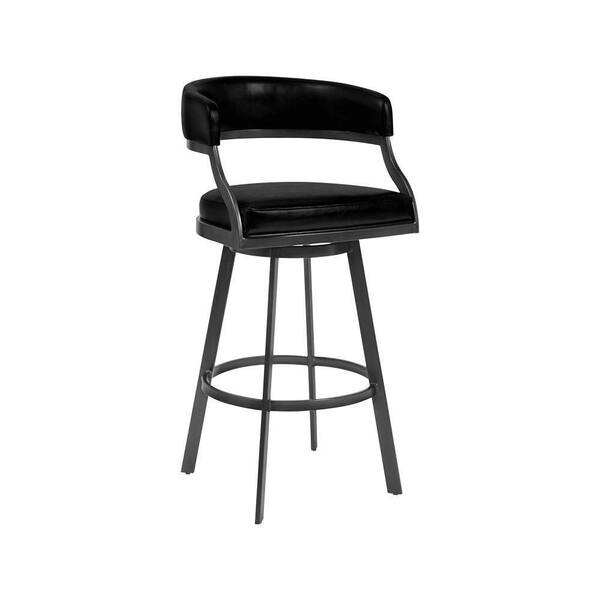 black low back bar stools