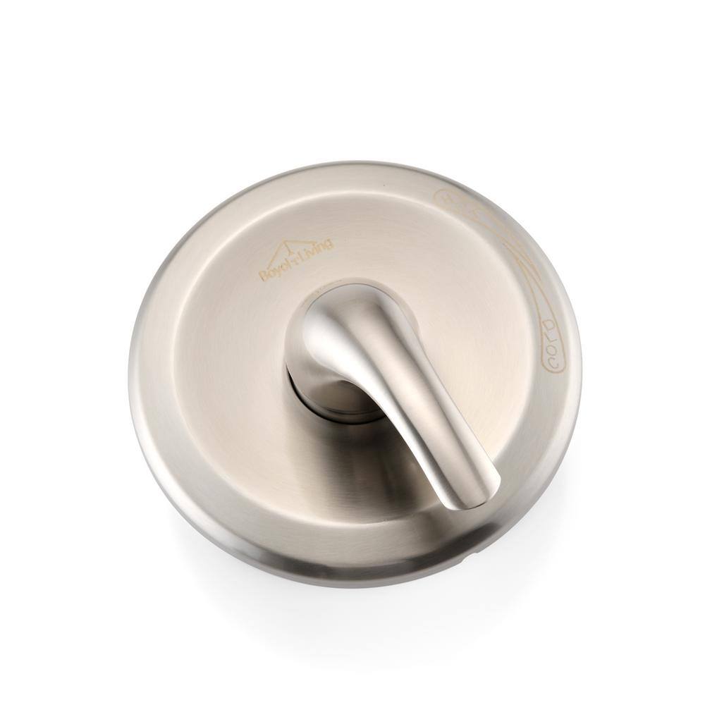 Brushed Nickel Wall-Mounted Pressure Balance Shower Valve