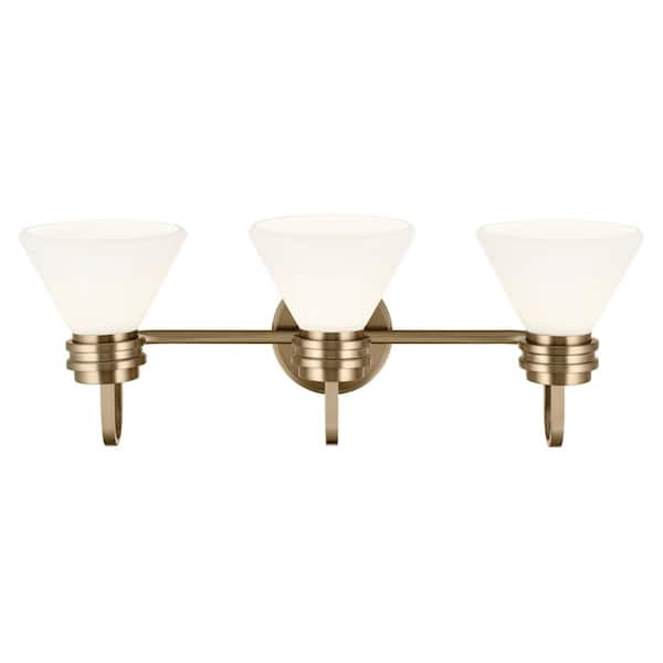 Kichler 55150CPZ Hex Contemporary Champagne Bronze 2-Light Vanity Light  Fixture - KIC-55150CPZ