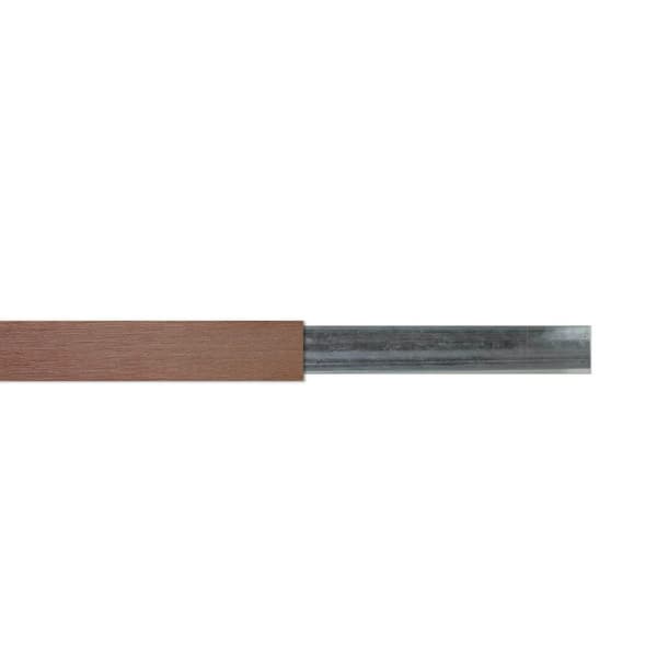 Frame It All - 0.40 in. x 5.51 in. x 70.20 in. Teak Capped Composite Dog Ear Fence Picket (5-Pack)