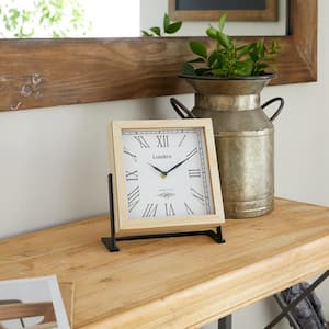 Brown Wood Analog Clock