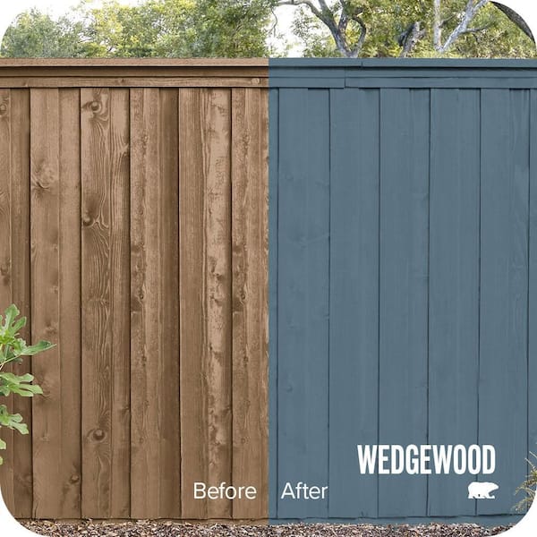 1 gal. #SC-107 Wedgewood Solid Color House and Fence Exterior Wood Stain