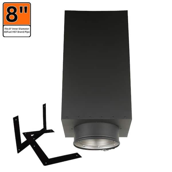 ALLFUEL HST 8 in. x 36 in. Square Ceiling Support for Double Wall Chimney Pipe