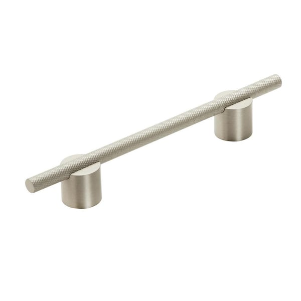 Amerock Transcendent 5-1/16 in. (128mm) Modern Silver Champagne Bar Cabinet Pull