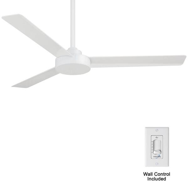 Roto 52 in. Indoor White Ceiling Fan with Wall Control