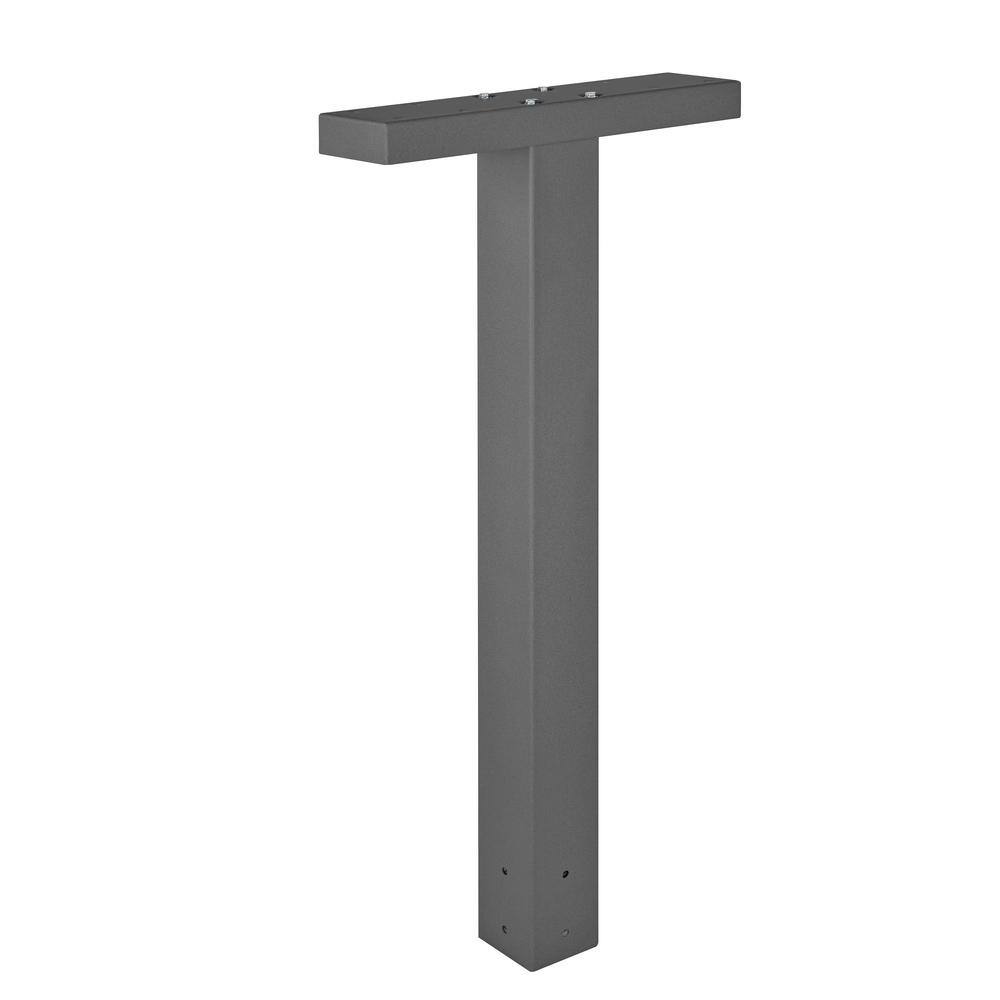 Extra Large Black and Granite Locking Post Mount Mailbox